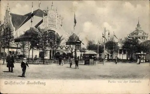 Ak Düsseldorf am Rhein, Ausstellung, Festhalle