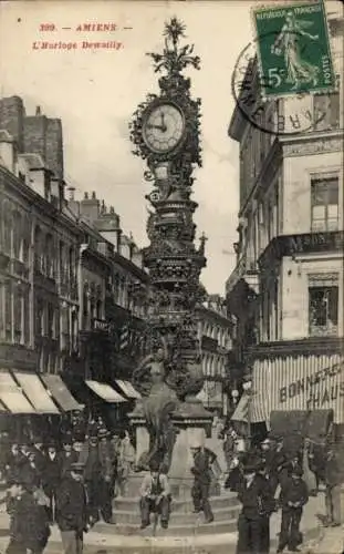 Ak Amiens-Somme, L’Horloge Dewailly