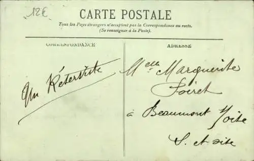 Ak Amiens Somme, L'Horloge, Rue des Vergeaux