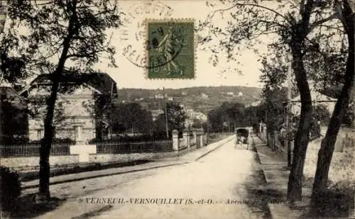 Ak Verneuil Vernouillet Yvelines, Avenue