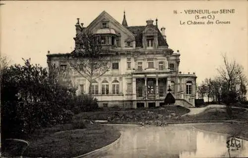 Ak Verneuil sur Seine Yvelines, Chateau des Groues