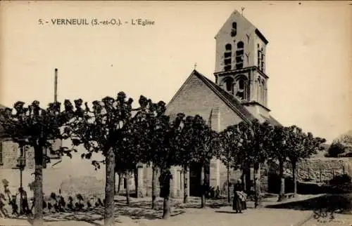 Ak Verneuil Yvelines, Kirche