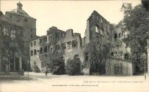 Ak Heidelberg am Neckar, Heidelberger Schloss, Ruprechtsbau