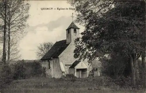 Ak Quincy Seine et Marne, Eglise de Segy