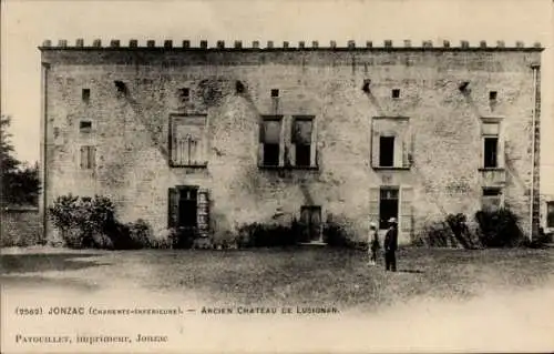 Ak Jonzac Charente Maritime, Ancien Chateau de Lusignan