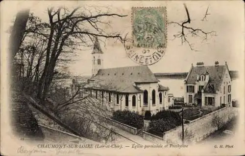 Ak Chaumont sur Loire Loir-et-Cher, Eglise paroissiale, Presbytere