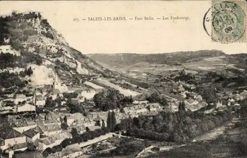 Ak Salins les Bains Jura, Fort Belin, Faubourgs