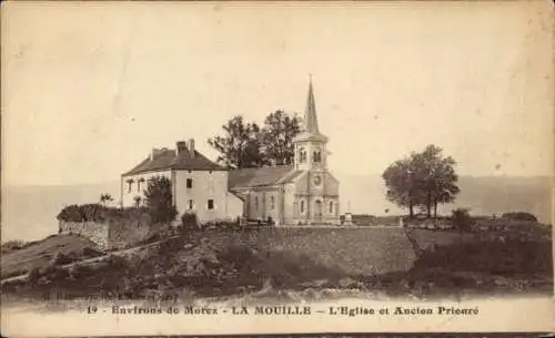 Ak La Mouille Jura, Kirche, Ancien Prieure