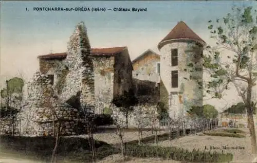 Ak Pontcharra sur Bréda Isère, Chateau Bayard