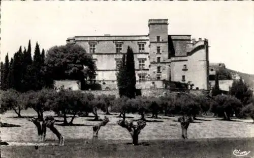 Ak Lourmarin Vaucluse, Le Chateau Rennaissance