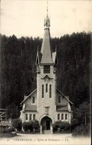 Ak Gérardmer Lothringen Vosges, Eglise de Kichompre