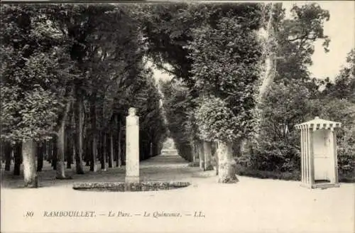 Ak Rambouillet Yvelines, Park, Le Quinconce