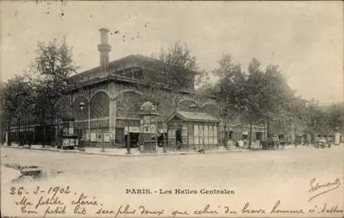 Ak Paris I Louvre, Les Halles Centrales