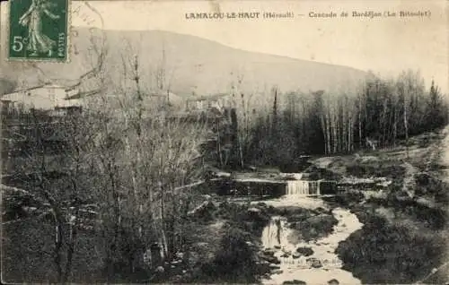 Ak Lamalou les Bains Hérault, Cascade de Bardejan