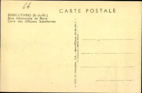 Ak Berre l'Étang Bouches-du-Rhône, Base Aeronavale, Carre des Officiers Subalternes