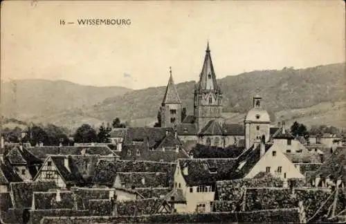 Ak Wissembourg Weißenburg Elsass Bas Rhin, Panorama