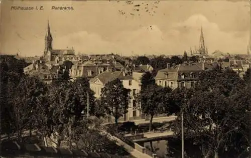 Ak Mulhouse Mülhausen Elsass Haut Rhin, Panorama