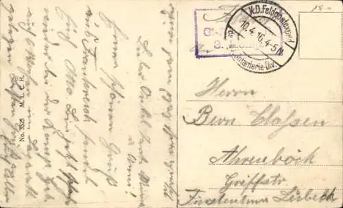 Ak Vouziers Ardennes, Totalansicht