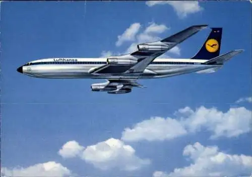 Ak Deutsches Passagierflugzeug, Lufthansa, Boeing 707 Intercontinental Jet