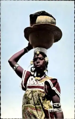 Ak Africa in Colors, Junge Sudanese, Afrikanerin, Porträt