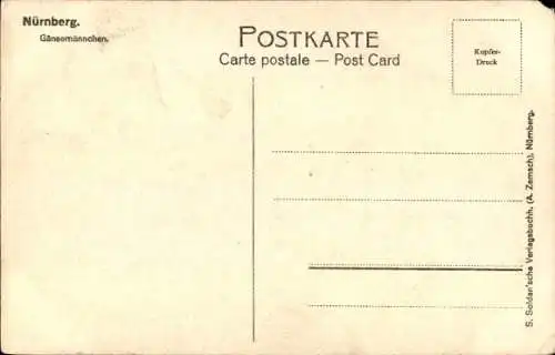 Ak Nürnberg in Mittelfranken, Gänsemännchen