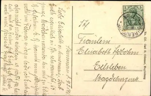 Ak Bad Elmen Salzelmen Schönebeck an der Elbe, Unterhaltungshaus