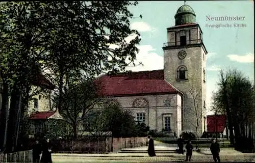 Ak Neumünster in Holstein, Evangelische Kirche