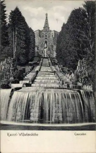 Ak Bad Wilhelmshöhe Kassel in Hessen, Kaskaden