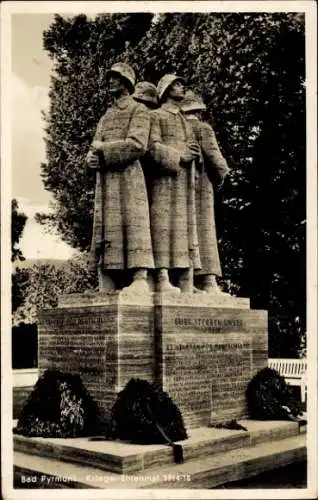 Ak Bad Pyrmont in Niedersachsen, Krieger-Ehrenmal