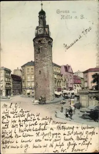 Ak Halle an der Saale, Turm