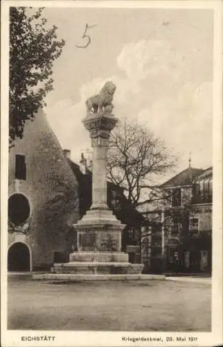 Ak Eichstätt in Oberbayern, Kriegerdenkmal