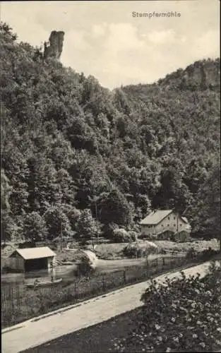 Ak Behringersmühle Gößweinstein in Oberfranken, Stempfermühle