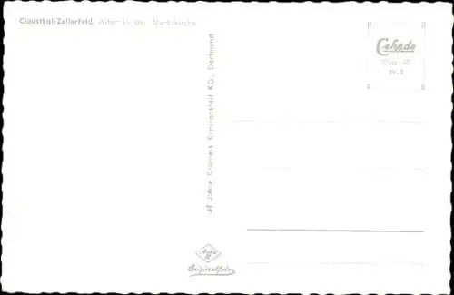 Ak Clausthal Zellerfeld im Oberharz, Marktkiche, Altar