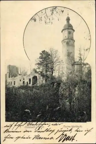 Ak Arnstadt in Thüringen, Ruine Neideck