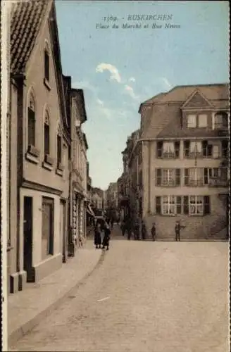 Ak Euskirchen in Nordrhein Westfalen, Marktplatz, Neue Straße