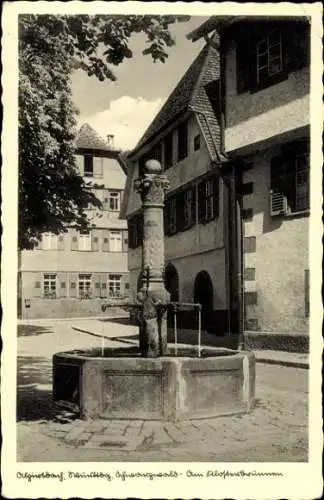 Ak Alpirsbach im Schwarzwald, Brunnen