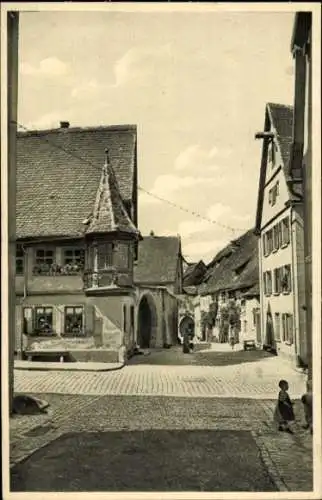 Ak Rothenburg ob der Tauber Mittelfranken, Straße