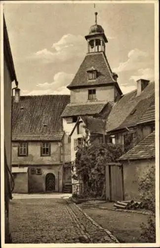 Ak Marktsteft in Unterfranken, Rathaushof