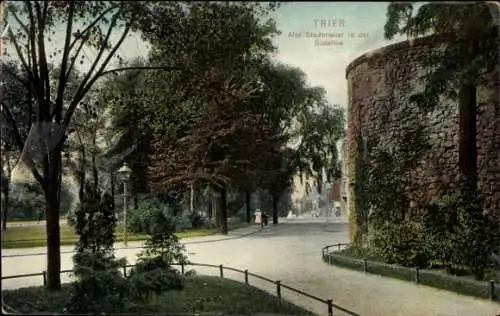 Ak Trier an der Mosel, Alte Stadtmauer, Südallee