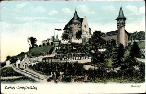 Ak Ehrenbreitstein Koblenz am Rhein, Klausenburg