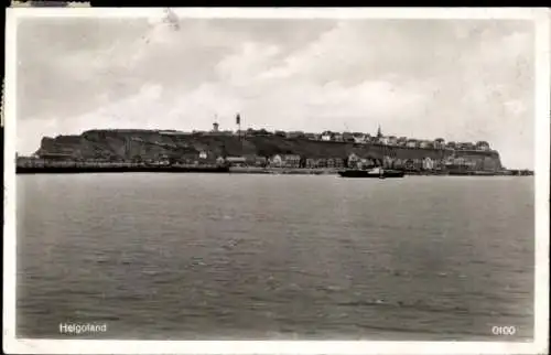 Ak Helgoland, Panorama, Leuchtturm