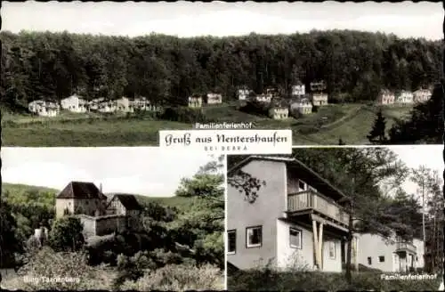 Ak Nentershausen bei Bebra Hessen, Familienferienhof, Burg Tannenberg