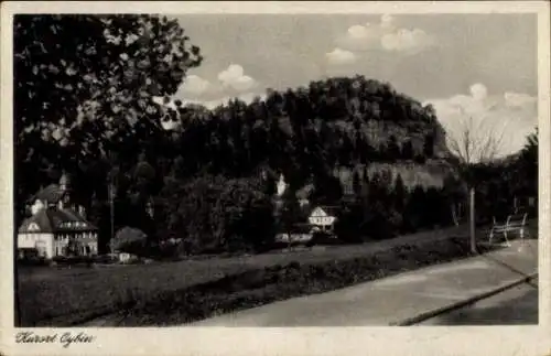 Ak Oybin in der Oberlausitz, Zittauer Gebirge, Berg Oybin