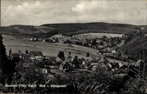 Ak Altenfeld Großbreitenbach in Thüringen, Blick vom Königswald