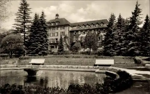 Ak Bad Brambach im Vogtland, Staatliches Radiumbad, Sanatorium, Joliot-Curie-Haus