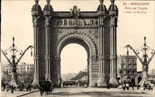 Ak Barcelona Katalonien Spanien, Arc de Triomphe