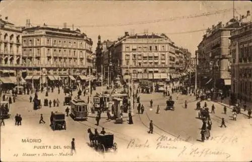 Ak Madrid Spanien, Puerta del Sol