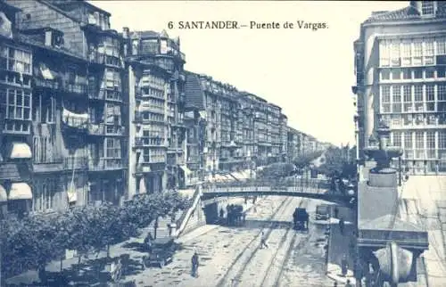 Ak Santander Kantabrien Spanien, Puente de Vargas