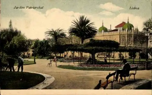 Ak Lisboa Lissabon Portugal, Jardim Patriarchalisch