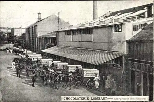 Ak Chocolaterie Lombardt, Autoverladung